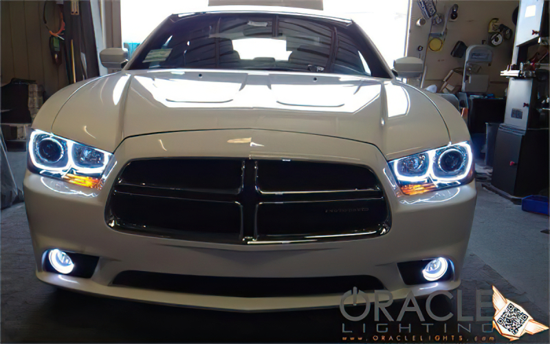 Dodge Charger Fog Light Halo Kit - ORACLE Lighting - LED, ColorSHIFT - Red - `11-`12